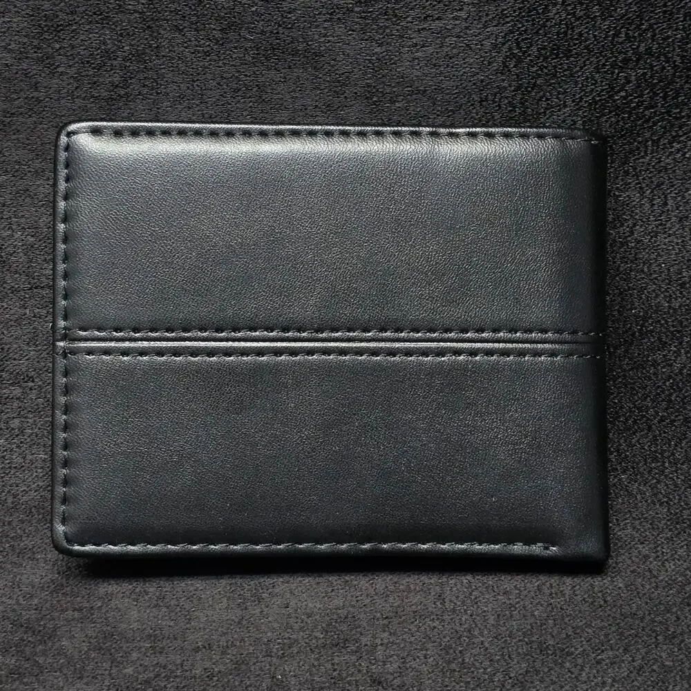 Sunflower Garden Designs of Faith Black Leather Wallet with Gold Cross